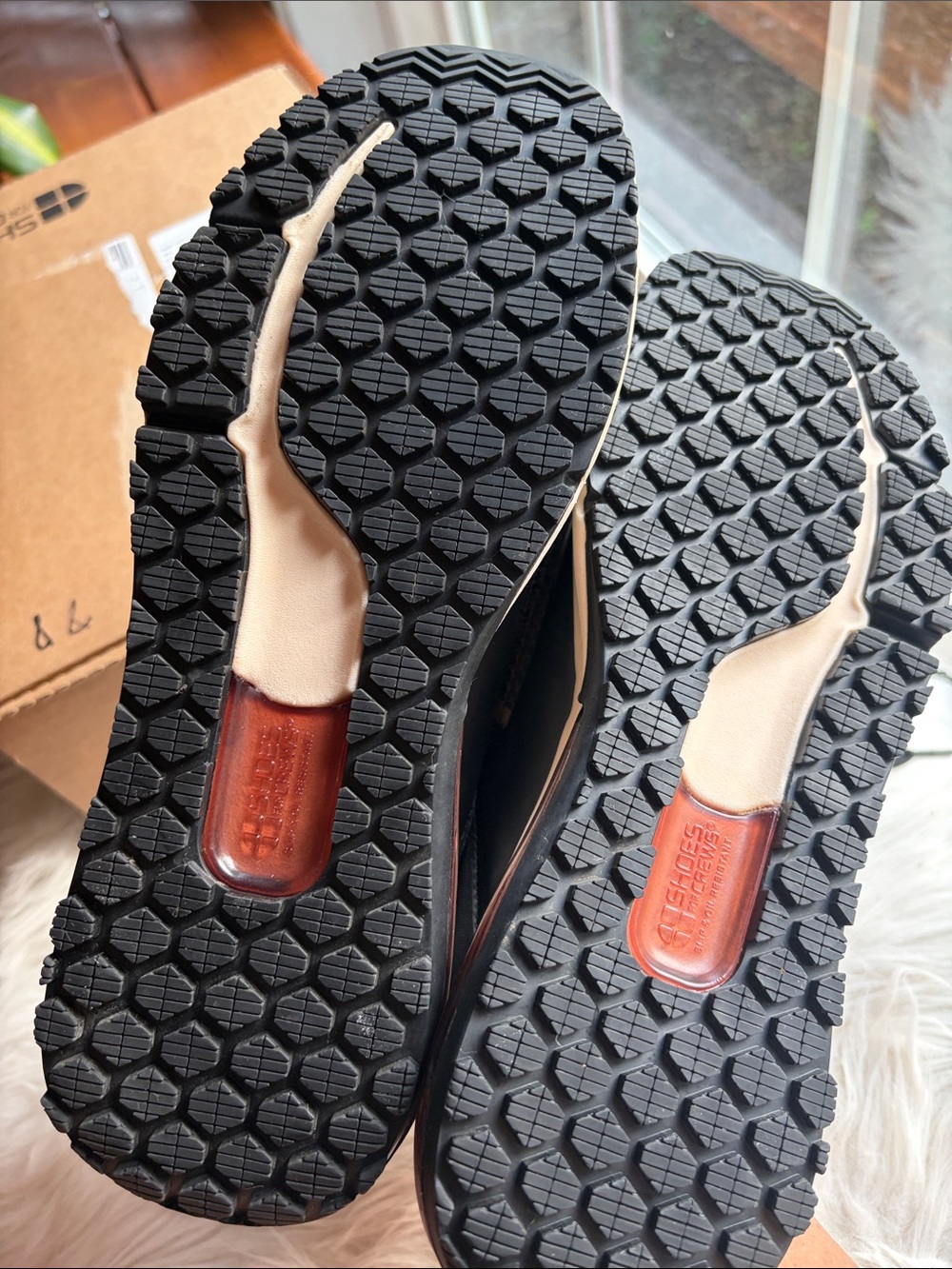 Shoes For Crews women’s Gia Sneakers with rose gold Accents - Picture 7 of 10